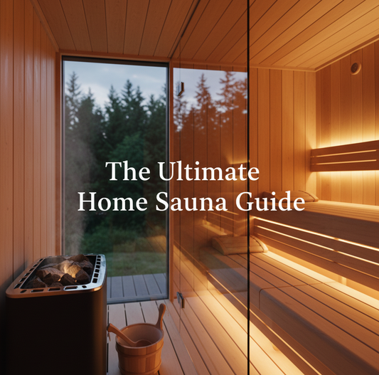 Luxury home sauna installation featuring cedar wood interior and modern heating system by Utopia Valley Saunas