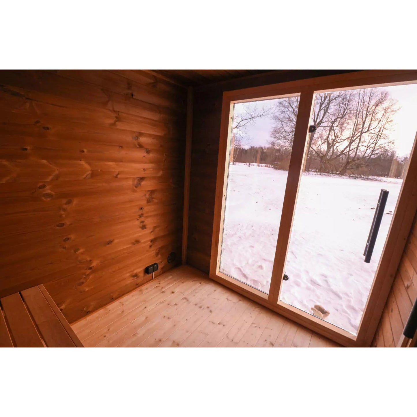 8×12 Ft Outdoor Cube Sauna with Integrated Canopy  – 6 Person