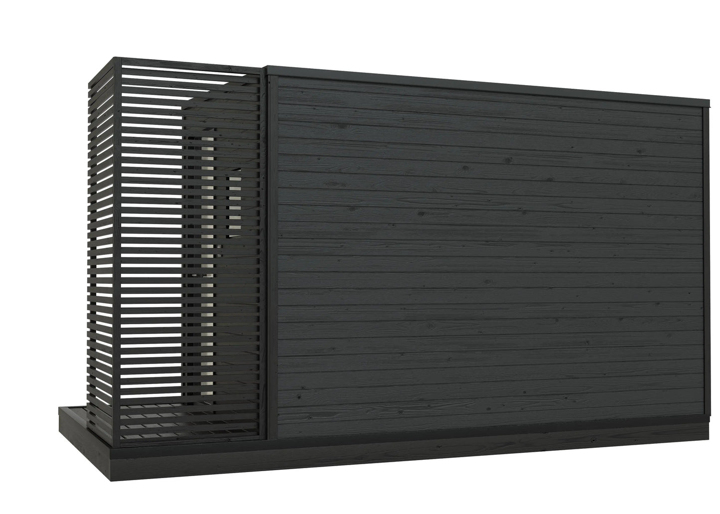 8×12 Ft Outdoor Cube Sauna with Change Room – 6 Person
