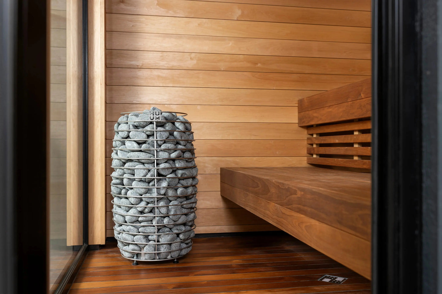 8×12 Ft Outdoor Cube Sauna with Change Room – 6 Person