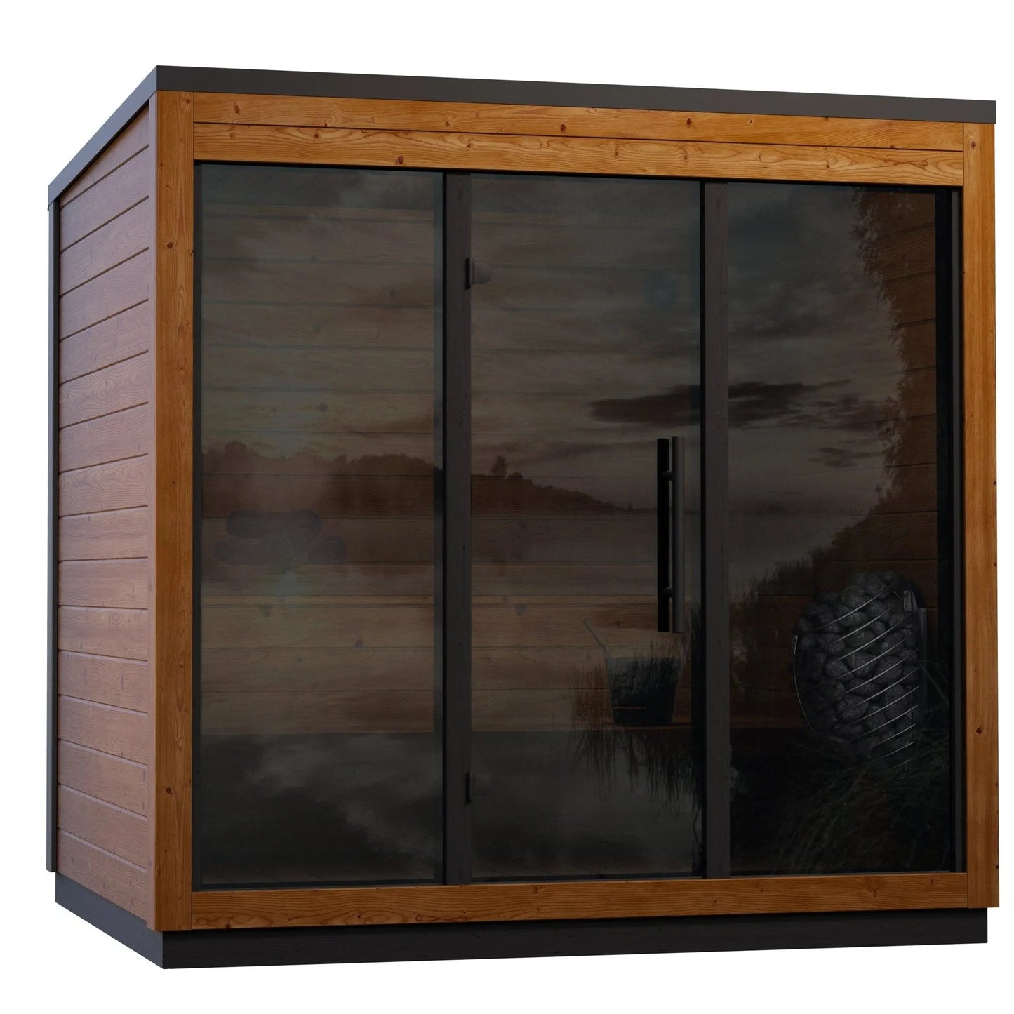 8×10 Ft Outdoor Cube Sauna – 4–6 Person